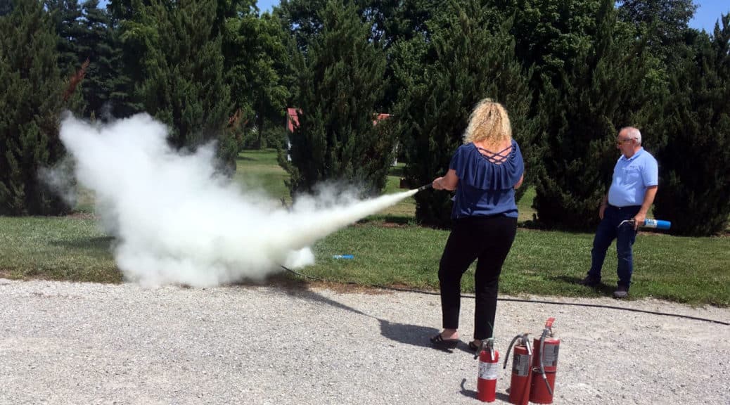 July 2018 Meeting - Fire Extinguisher Training